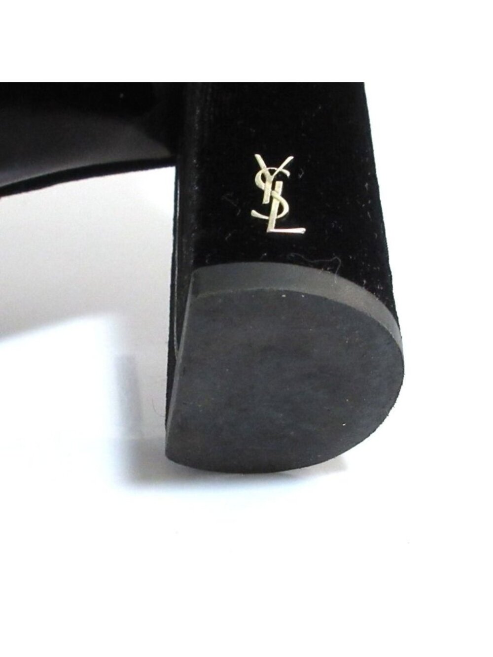 Saint Laurent Paris Velvet Ankle Boots 36.5 Black - Picture 13 of 15